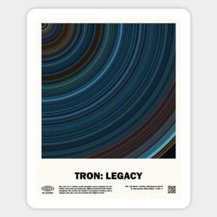 minimal_Tron: Legacy Abstract Circular Art Movie Sticker